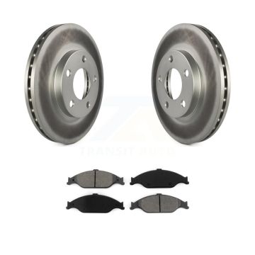 Front Coated Disc Brake Rotors And Semi-Metallic Pads Kit For Ford Mustang KGS-100069