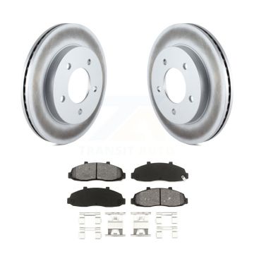 Front Coated Disc Brake Rotors And Semi-Metallic Pads Kit For Ford F-150 Heritage 4WD KGS-100073