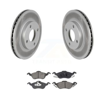 Front Coated Disc Brake Rotors And Semi-Metallic Pads Kit For Ford Focus KGS-100078