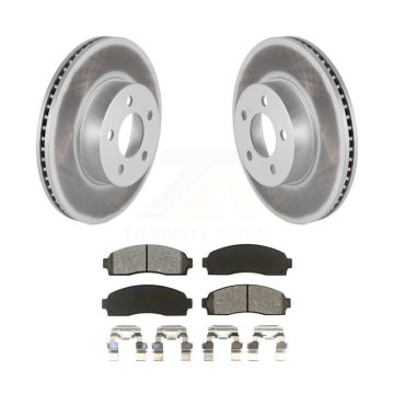 Front Coated Brake Rotor Semi-Metallic Pad Kit For Ford Ranger Mazda B4000 Explorer Sport KGS-100083