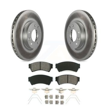 Front Coated Brake Rotor Semi-Metallic Pad Kit For Ford Fusion Mazda 6 Lincoln MKZ Zephyr KGS-100101