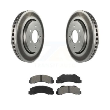 Front Coat Brake Rotors Semi-Metallic Pad Kit For Ford F-150 Expedition Lincoln Navigator KGS-100105