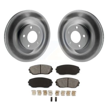 Front Coated Disc Brake Rotors And Semi-Metallic Pads Kit For Ford Edge Lincoln MKX KGS-100106