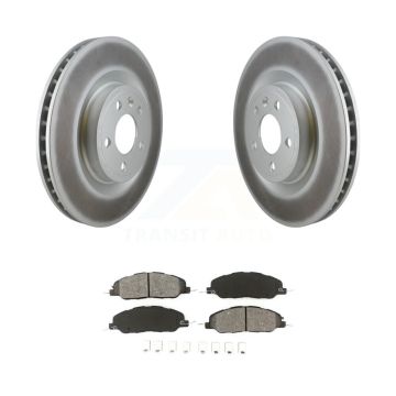 Front Coated Disc Brake Rotors And Semi-Metallic Pads Kit For Ford Mustang KGS-100118