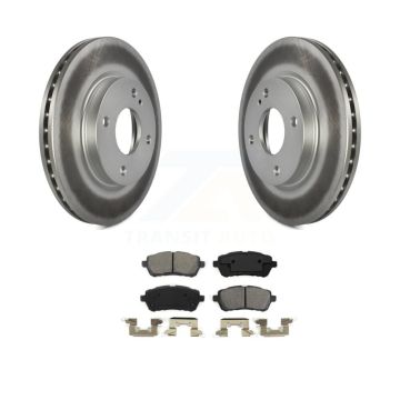 Front Coated Disc Brake Rotors And Semi-Metallic Pads Kit For Ford Fiesta KGS-100119