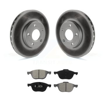 Front Coated Disc Brake Rotors And Semi-Metallic Pads Kit For Ford Focus C-Max KGS-100120