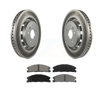 Front Coat Brake Rotor Semi-Metallic Pad Kit For Ford Explorer Flex Taurus Police Utility KGS-100121