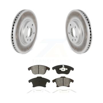 Front Coated Disc Brake Rotors And Semi-Metallic Pads Kit For Ford Fusion Lincoln MKZ KGS-100122