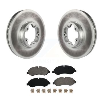 Front Coat Brake Rotor Semi-Metallic Pad Kit For Ford Transit-250 Transit-150 Transit-350 KGS-100125