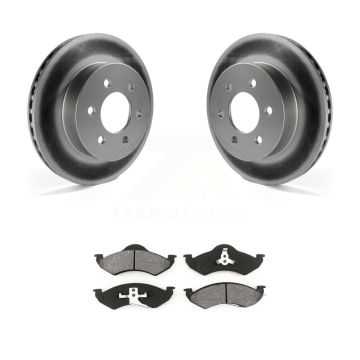 Front Coated Disc Brake Rotors And Semi-Metallic Pads Kit For Dodge Dakota Durango KGS-100129