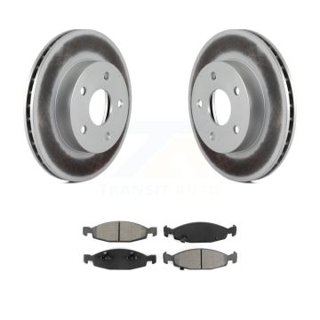 Front Coated Disc Brake Rotors And Semi-Metallic Pads Kit For Jeep Grand Cherokee KGS-100132