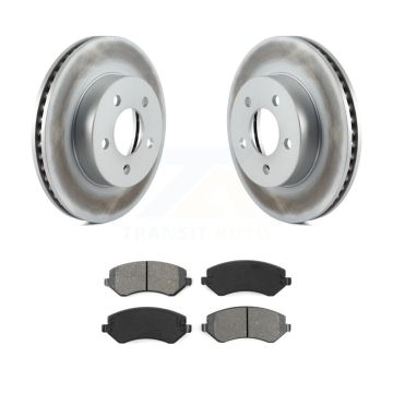 Front Coated Disc Brake Rotors And Semi-Metallic Pads Kit For 2002-2007 Jeep Liberty KGS-100140