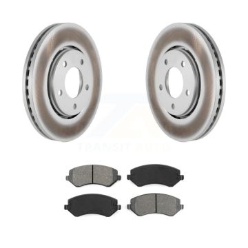 Front Coat Disc Brake Rotor Semi-Metallic Pad Kit For Dodge Caravan Grand Chrysler Town & KGS-100141