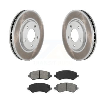 Front Coated Brake Rotor & Semi-Metallic Pad Kit For Dodge Grand Caravan Chrysler Voyager KGS-100143