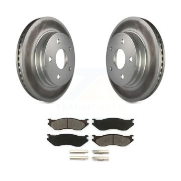 Front Coated Disc Brake Rotors And Semi-Metallic Pads Kit For Dodge Ram 1500 Durango KGS-100146