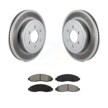 Front Coated Disc Brake Rotors And Semi-Metallic Pads Kit For 2003-2004 Dodge Dakota KGS-100148
