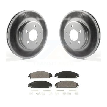 Front Coat Brake Rotor Semi-Metallic Pad Kit For 2019 Dodge Charger Without Brembo Brakes KGS-100151