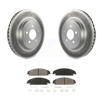 Front Coated Brake Rotors Semi-Metallic Pad Kit For Dodge Chrysler 300 Charger Challenger KGS-100152