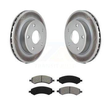 Front Coat Disc Brake Rotors Semi-Metallic Pad Kit For Dakota Dodge Ram Mitsubishi Raider KGS-100153