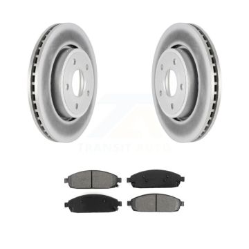Front Coated Disc Brake Rotor And Semi-Metallic Pad Kit For Jeep Grand Cherokee Commander KGS-100154