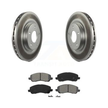 Front Coated Brake Rotors Semi-Metallic Pad Kit For Mitsubishi Jeep RVR Outlander Patriot KGS-100157