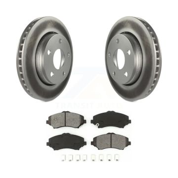 Front Coated Disc Brake Rotors And Semi-Metallic Pads Kit For Jeep Wrangler JK KGS-100158