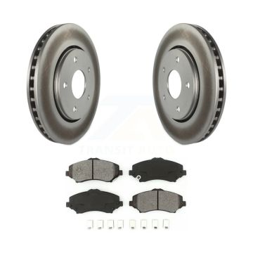 Front Coated Brake Rotor Semi-Metallic Pad Kit For Dodge Grand Caravan Journey Chrysler & KGS-100161