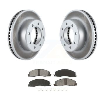 Front Coated Disc Brake Rotors And Semi-Metallic Pads Kit For Ram 3500 2500 1500 Dodge KGS-100164