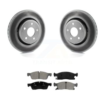 Front Coated Brake Rotor & Semi-Metallic Pad Kit For Jeep Grand Cherokee Dodge Durango WK KGS-100168