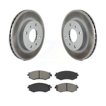 Front Coated Brake Rotors Semi-Metallic Pad Kit For Nissan Sentra 240SX Axxess Stanza G20 KGS-100173