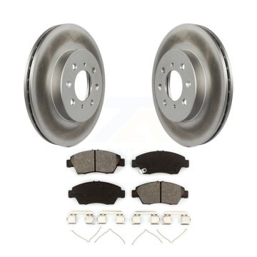 Front Coated Disc Brake Rotors And Semi-Metallic Pads Kit For Honda Fit Civic del Sol KGS-100179