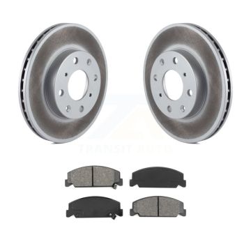 Front Coated Disc Brake Rotors And Semi-Metallic Pads Kit For Honda Civic del Sol CRX KGS-100180
