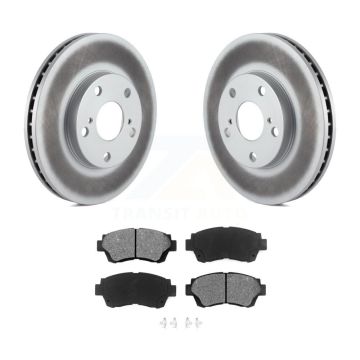 Front Coated Brake Rotor Semi-Metallic Pad Kit For Toyota Camry Sienna Avalon Lexus ES300 KGS-100184
