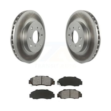 Front Coated Disc Brake Rotors And Semi-Metallic Pad Kit For 1993-1994 Honda Prelude VTEC KGS-100203