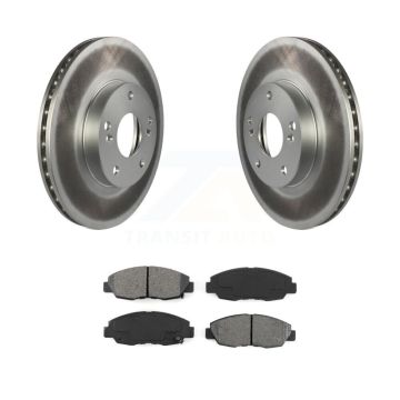 Front Coated Disc Brake Rotor And Semi-Metallic Pad Kit For 2014-2015 Honda Civic Touring KGS-100204