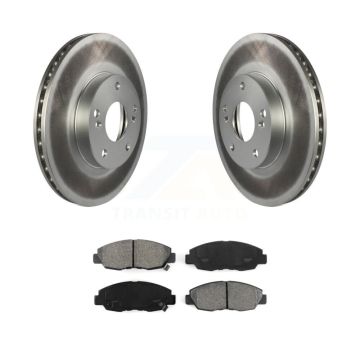 Front Coated Disc Brake Rotors And Semi-Metallic Pads Kit For 2011 Honda Civic GX KGS-100205