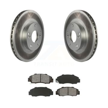 Front Coated Disc Brake Rotors And Semi-Metallic Pads Kit For 1998-2002 Honda Accord 3.0L KGS-100206