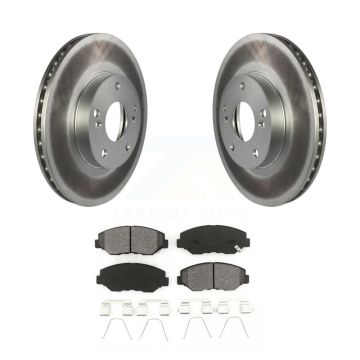Front Coat Brake Rotor Semi-Metallic Pad Kit For Honda Accord Civic Fit Element Acura ILX KGS-100208