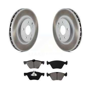 Front Coated Brake Rotors Semi-Metallic Pad Kit For Mercedes-Benz E320 Chrysler Crossfire KGS-100212