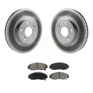 Front Coated Disc Brake Rotors And Semi-Metallic Pad Kit For Honda Accord Acura TSX TL CL KGS-100218