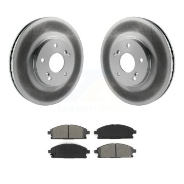 Front Coated Disc Brake Rotors And Semi-Metallic Pads Kit For 2003-2006 Acura MDX KGS-100220