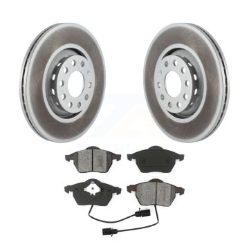 Front Coated Disc Brake Rotors And Semi-Metallic Pads Kit For Audi A4 Quattro A6 S6 S4 KGS-100239