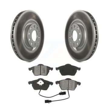 Front Coated Disc Brake Rotors And Semi-Metallic Pads Kit For Audi A6 Quattro S4 KGS-100242