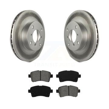 Front Coated Disc Brake Rotors And Semi-Metallic Pads Kit For 2002-2005 Suzuki Aerio KGS-100246
