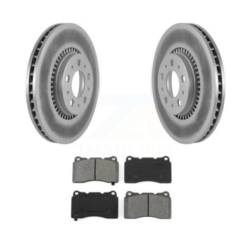 Front Coated Disc Brake Rotors And Semi-Metallic Pads Kit For 2005-2007 Volvo V70 R KGS-100250