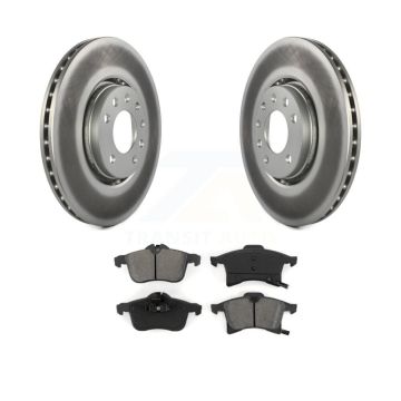Front Coated Disc Brake Rotors And Semi-Metallic Pads Kit For 2008-2009 Saturn Astra KGS-100252