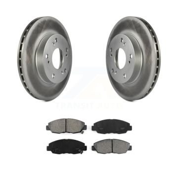 Front Coated Disc Brake Rotors And Semi-Metallic Pads Kit For Honda Civic KGS-100255