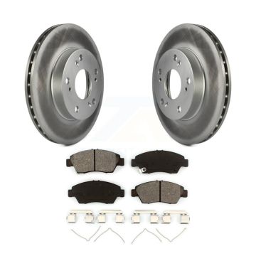 Front Coated Disc Brake Rotors And Semi-Metallic Pads Kit For Honda Civic Acura RSX CR-Z KGS-100256
