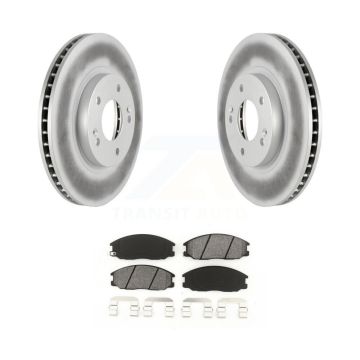 Front Coated Disc Brake Rotors And Semi-Metallic Pads Kit For Hyundai Santa Fe KGS-100270