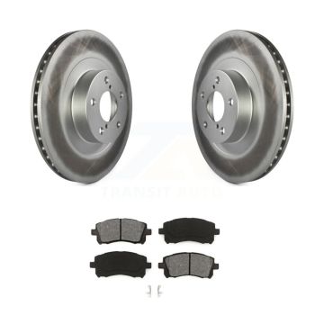 Front Coated Disc Brake Rotor And Semi-Metallic Pad Kit For Subaru Impreza Outback Legacy KGS-100282